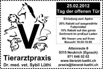 Eröffnung Tierarztpraxis 